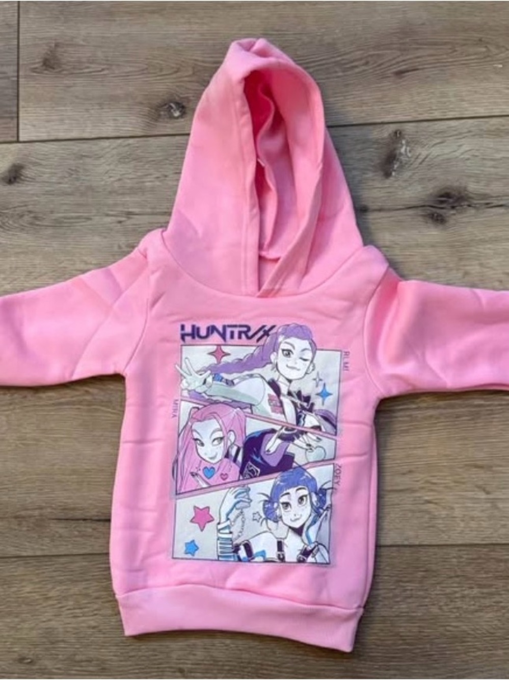 Kpop Pink Girls Graphic Hoodie — Demon Hunters Design